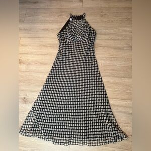 Maggy London Brown and Cream Polka Dot Dress.. beautiful spring/summer dress